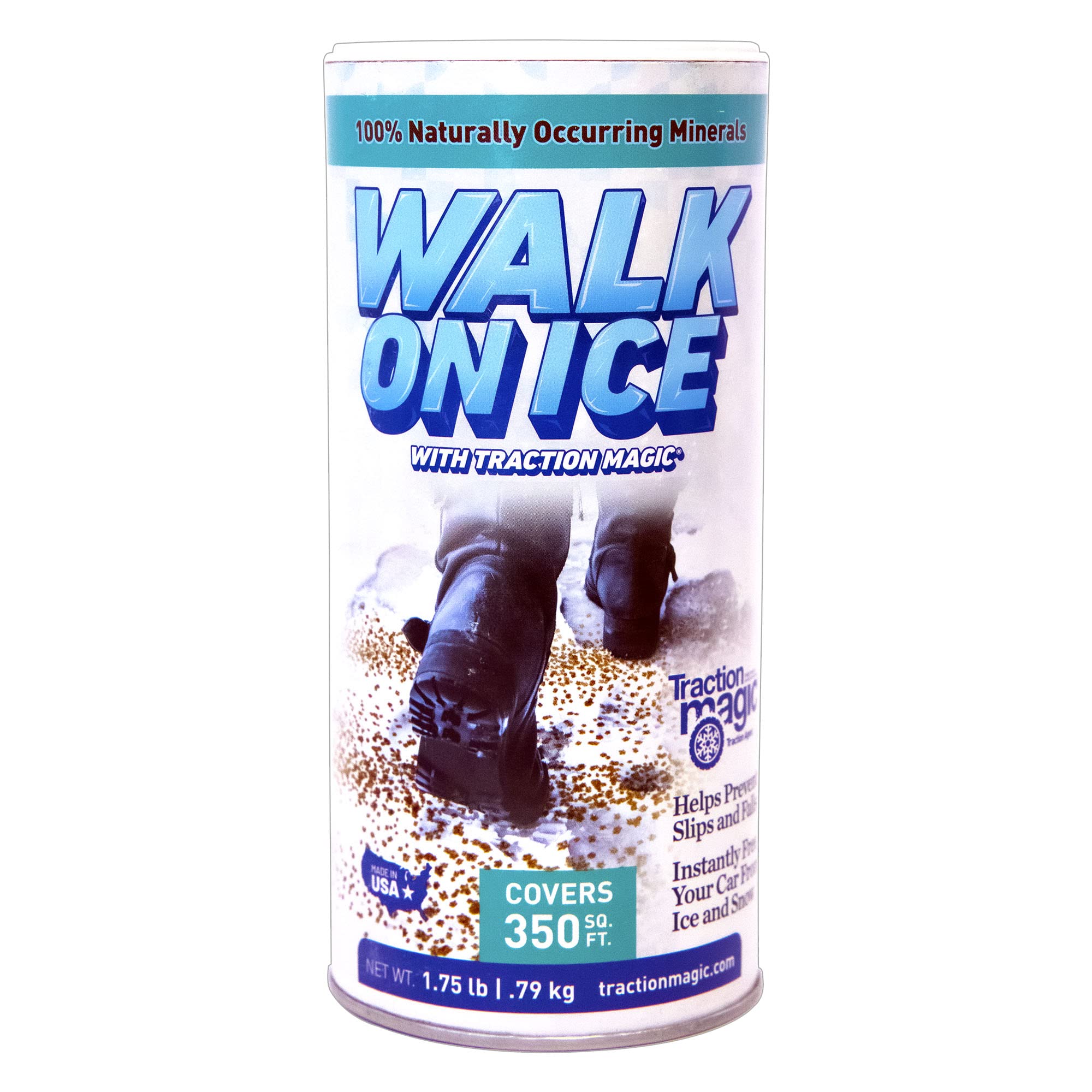 Traction Magic Walk On Ice For Snow & Ice,Instant Grip,No Slips Or Falls On Sidewalks Or Walkways,Free Your Car,Child & Pet Safe