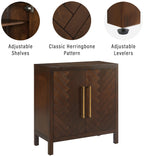 Crosley Furniture Darcy Darcy Accent Storage Cabinet, Bar, Buffet for Kitchen, Living Room, or Entryway, Dark Brown