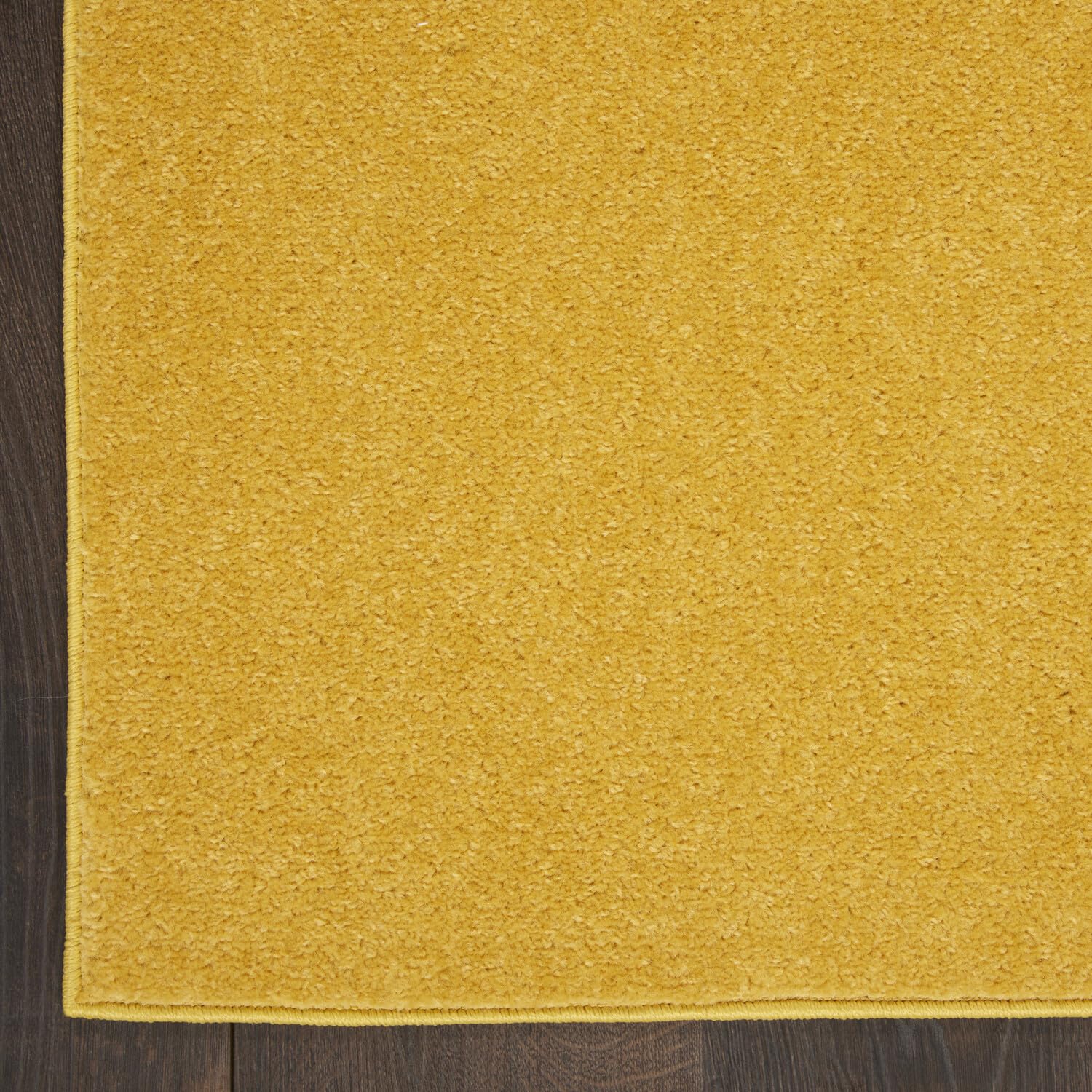 Nourison Essentials Indoor/Outdoor Yellow 6' X 9' Area -Rug, Easy -Cleaning, Non Shedding, Bed Room, Living Room, Dining Room, Backyard, Deck, Patio (6X9)
