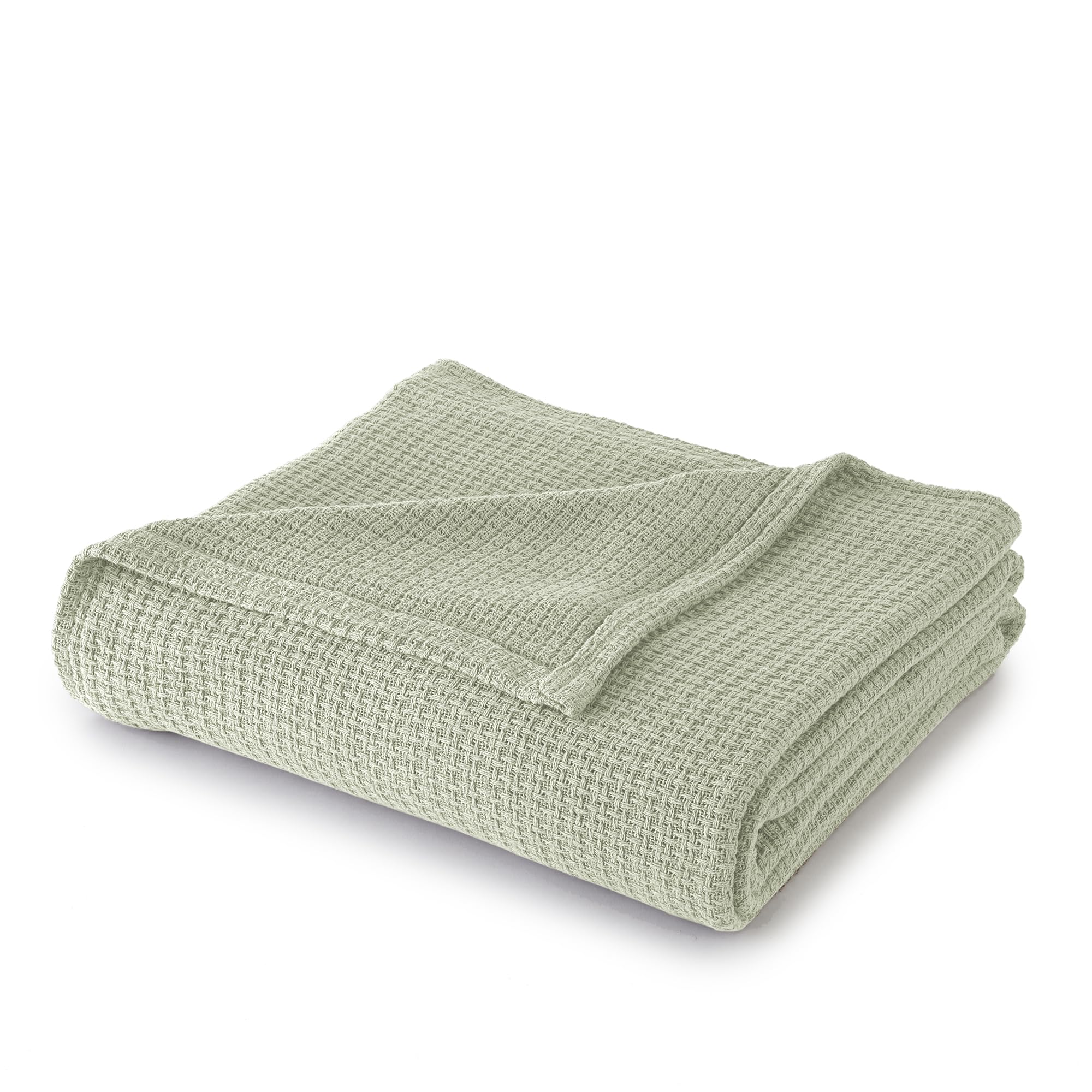 Sun Yin B50442-Azk-Sag 100% Cotton Blanket, King, Light Green