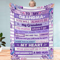 Fastpeace Gifts for Grandma - Christmas, Xmas, Birthday Gift from Granddaughter, Grandson, or Grandkids, Soft and Cozy Blanket f