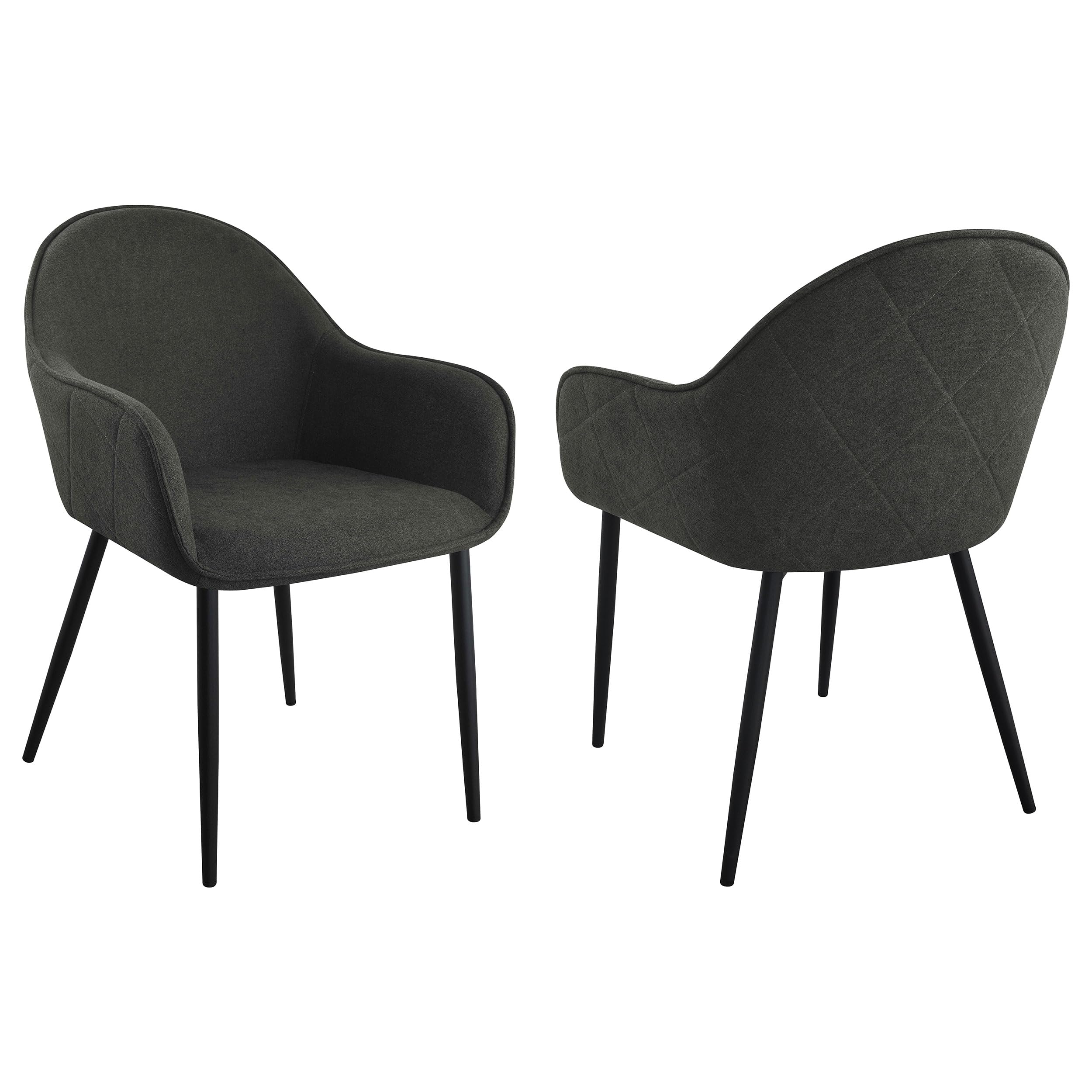Coaster Home Furnishings Emma Upholstered Dining Arm Chair Black