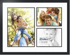 ArtToFrames Collage Photo Frame Double Mat with 1 - 13x19 and 2 - 9x12 Openings and Satin Black Frame