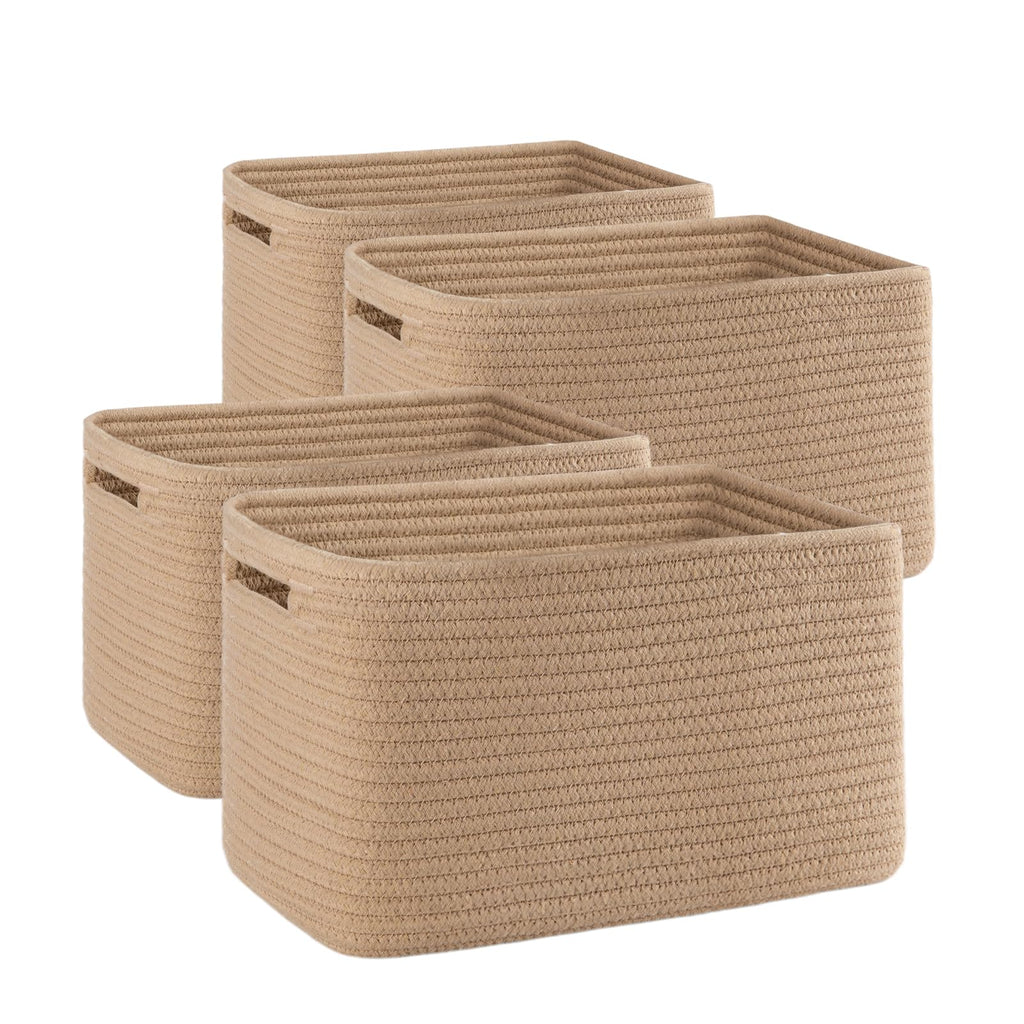 SIXDOVE 4 Pack Storage Baskets for Organizing, Woven Baskets for Shelves - Perfect for Toys, Books, Towels, and Clothes, Durable