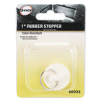 Danco 1-Inch Rubber Drain Stopper, White, Carded, 80223