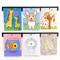 Picture Hanging System - Display Children Kids Artwork Frame - 28 Magnetic Bar (Set of 2) Black