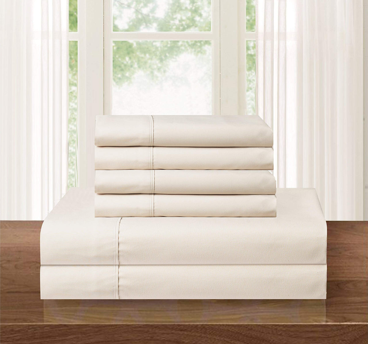 Elegant Comfort Luxurious Soft 1500 Thread Count Egyptian 4-Piece Hotel Quality Wrinkle And Fade Resistant Coziest Bedding Set,