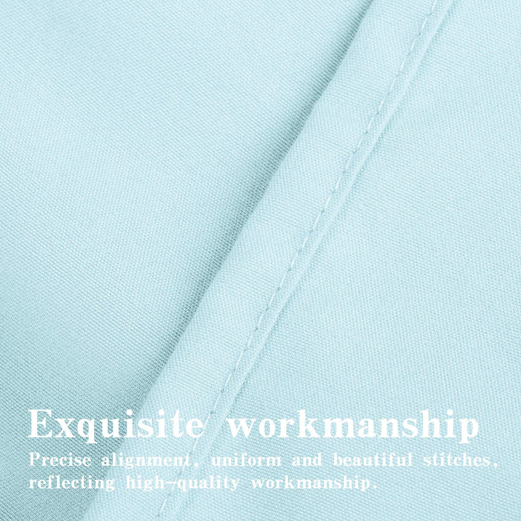 Ntbay 100% Brushed Microfiber King Pillow Shams Set Of 2, Super Soft And Cozy, Wrinkle, Fade, Stain Resistant 20X36 Inches Oxford Pillowcases, Light Blue