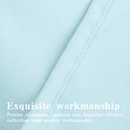 Ntbay 100% Brushed Microfiber King Pillow Shams Set Of 2, Super Soft And Cozy, Wrinkle, Fade, Stain Resistant 20X36 Inches Oxford Pillowcases, Light Blue