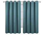 Lemomo Sea Teal Thermal Blackout Curtains/52 X 63 Inch/Set Of 2 Panels Room Darkening Curtains