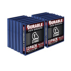 Samsill Durable 1 Inch Binder, Made In The Usa, D Ring Binder, Customizable Clear View Cover, Blue, 12 Pack, Each Holds 225 Page