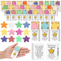 Wettarn 24 Sets Christmas Inspirational Gifts Handmade Crocheted You re a Star with Boxes Bulk Pocket Hug for Teachers Office Em