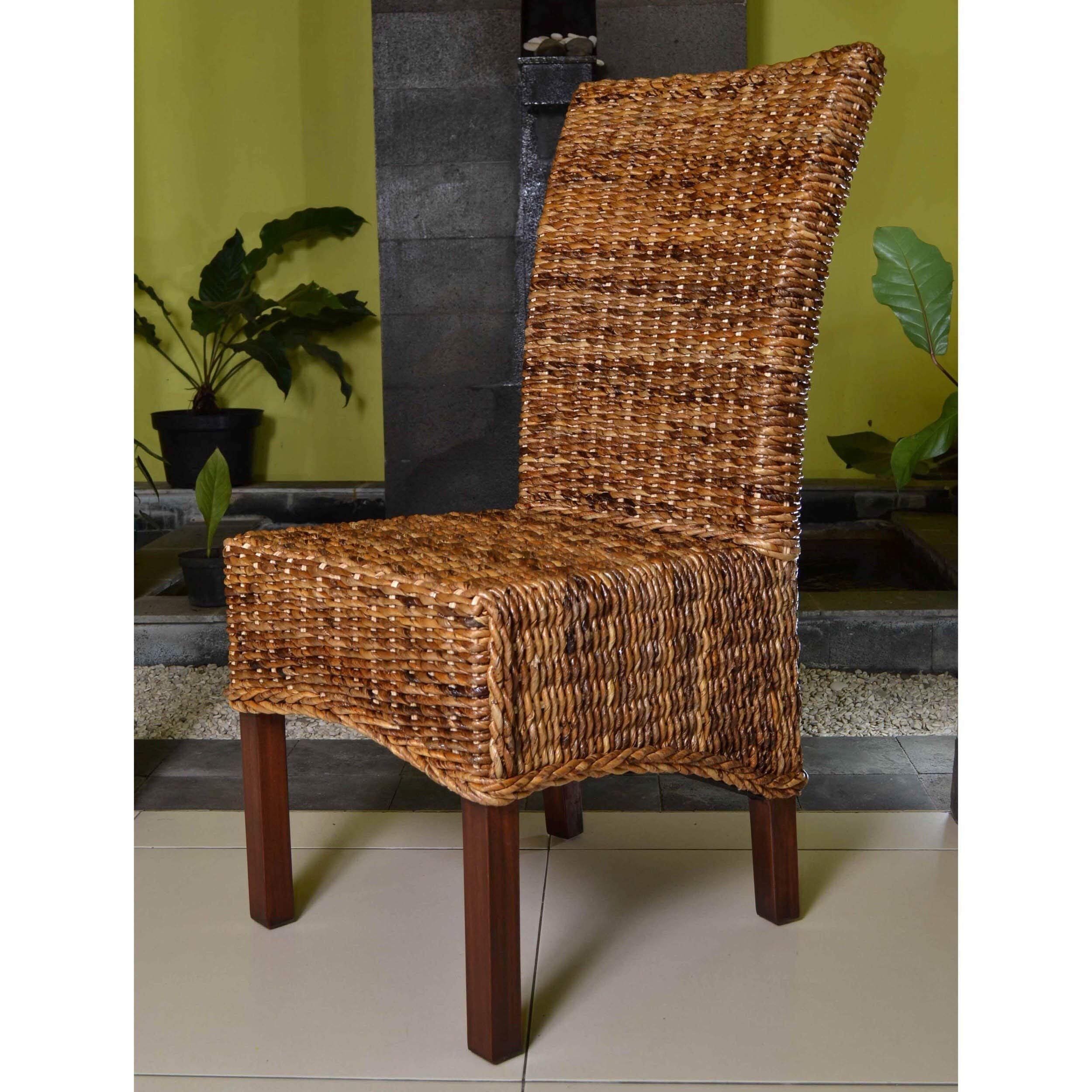 International Caravan Furniture Piece Set Of Two Arizona Abaca Dining Chairs