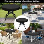 Sunico Outdoor Patio Table Cover Round, Waterproof Outdoor Patio Furniture Cover For Tables 24 Dia 4 H Inch