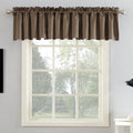 Sun Zero Barrow Energy Efficient Rod Pocket Curtain Valance Pair 54' X 18'