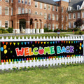 Welcome Back To School Banner 9.8X1.64Ft Large Back To School Decorations Back To School Yard Signs First Day Of School Banner B
