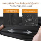 Nettypro Patio Furniture Sofa Cover Waterproof Heavy Duty Outdoor Couch Cover 3 Seater, 79' Wx 38' Dx 35' H, Black