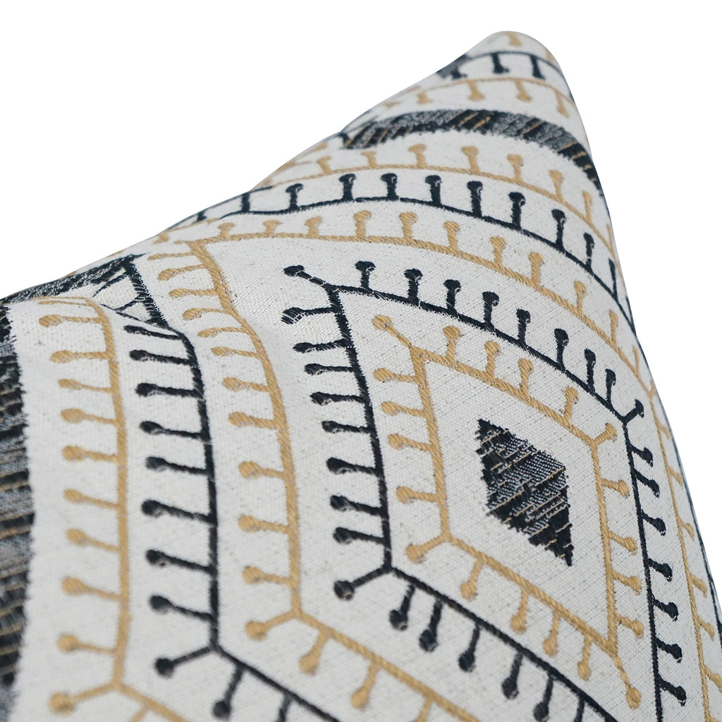Blazing Needles Square Jacquard Throw Pillow, 17", Tupelo Sahara