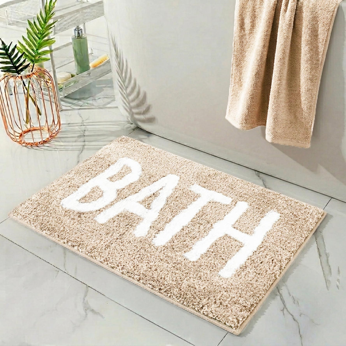 DECOVIA Bathmat 1200 GSM Microfiber Machine Washable and Quick Dry Bathroom Mats for Bathroom/Kitchen/Livin Room/Home/Office/Ent