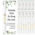 Yeaqee 100 Sets Thank You Gifts Bulk Includes Employee Appreciation Pens Awesome Sign Green Leaves Greeting Cards With Twine For