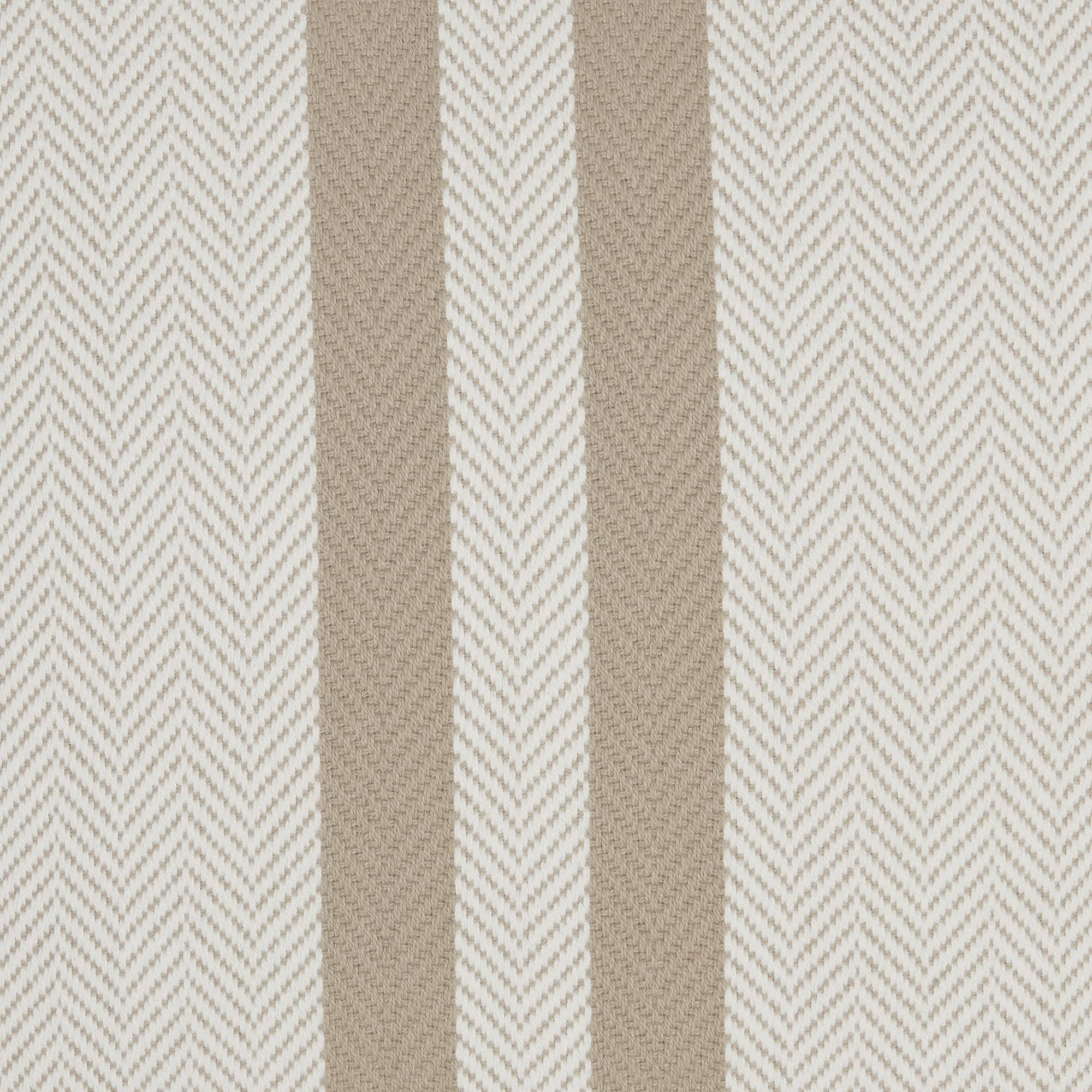 HomeRoots 100% Cotton Beige Herringbone Stripe Throw Pillow