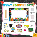 Back To School Decorations Back To School Photo Props Welcome Back To School Photo Frame& Photo Props First Day Of School Decora