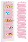 AOODA 10 Tier Clear Over the Door Shoe Organizer Storage, Deep Pockets Large Hanging Shoe Rack for Closet Door, Fit 20 Pairs Sho