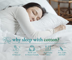 California Design Den 100% Cotton Pillow Cases Standard Size Set Of 2, Soft & Cooling Sateen Weave Pillowcase Set (Standard/Queen, Seafoam)