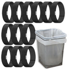 12Pcs Trash Can Bands for 13-30 Gallon Garbage Can 4.7Ft Rubber Trash Bag Holder Durable Elastic Trash Can Bungee for Home Kitch