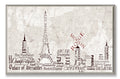 The Stupell Home Decor Collection Paris Skyline Typography Wall Plaque