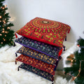 Third Eye Export 100% Cotton Mandala Pillow Covers Set Of 5 Pcs Throw Pillows For Couch Decorative Pillow Covers 16X16 In. Boho