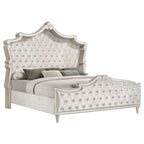 Coaster Antonella California King Bed, Ivory/Camel