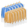 Merkaunis Dry Cleaning Bags 150 Pcs Clear Plastic Hanging Cloth Heavy Duty