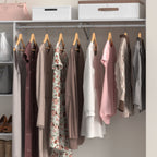 Closetmaid Suitesymphony Closet Bracket For Center Rod, And Shelf Support, Add On Accessory, Satin Nickel