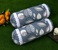 Rd Trend Cloud Cotton Round Bolster Cover Set Of 2 With Lace | 16 X 32 Inches Bolster Pillow Covers For Sofa, Diwan & Living Roo