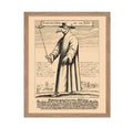 Poster Master Vintage Medieval Poster - Retro Illustration Print - Gift for Friend - Plague Doctor, Pandemic Mask, Physician, Bl