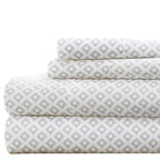 Linen Market 4 Piece King Bedding Sheet Set (Gray Polaris) - Sleep Better Than Ever With These Ultra-Soft & Cooling Bed Sheets F