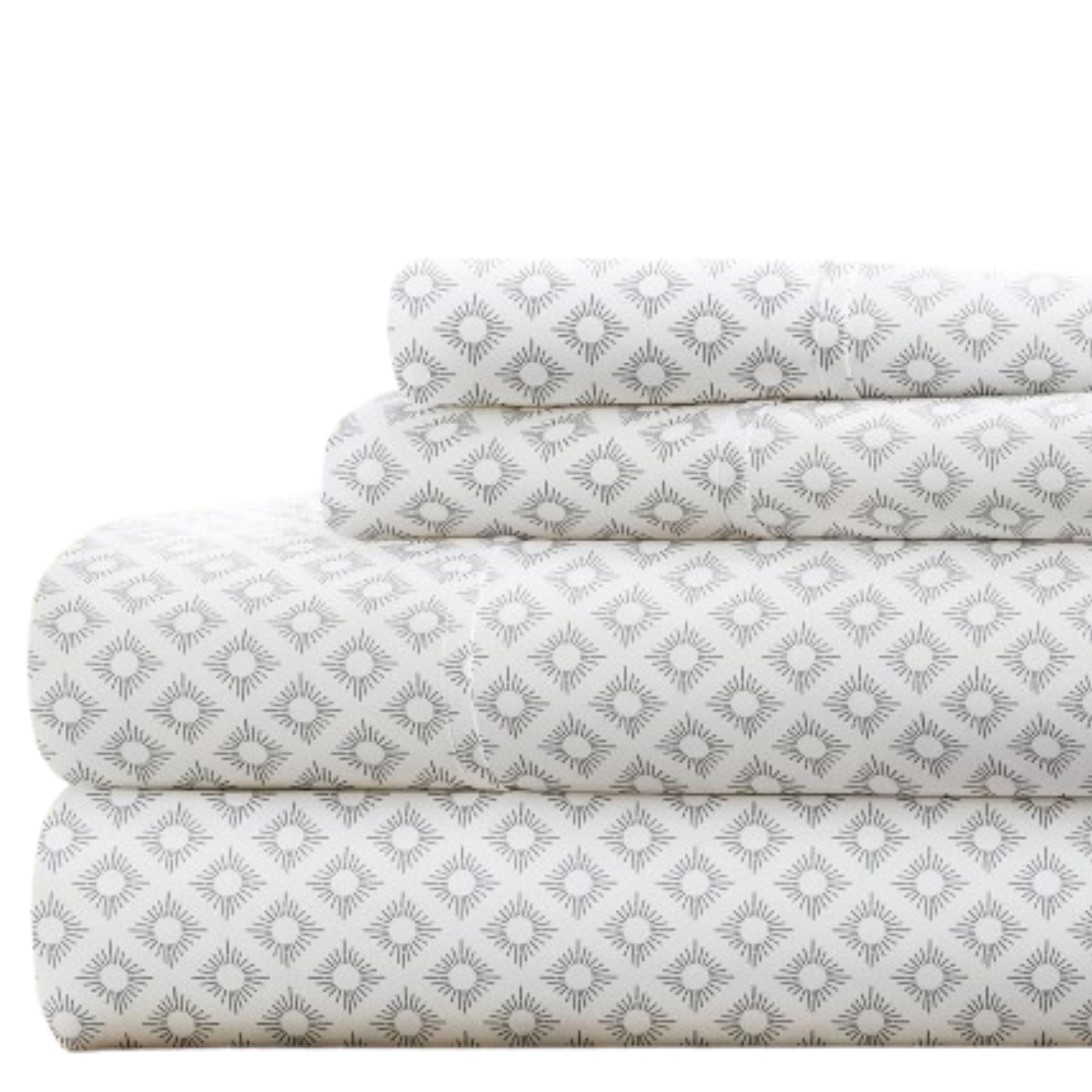 Linen Market 4 Piece King Bedding Sheet Set (Gray Polaris) - Sleep Better Than Ever With These Ultra-Soft & Cooling Bed Sheets F