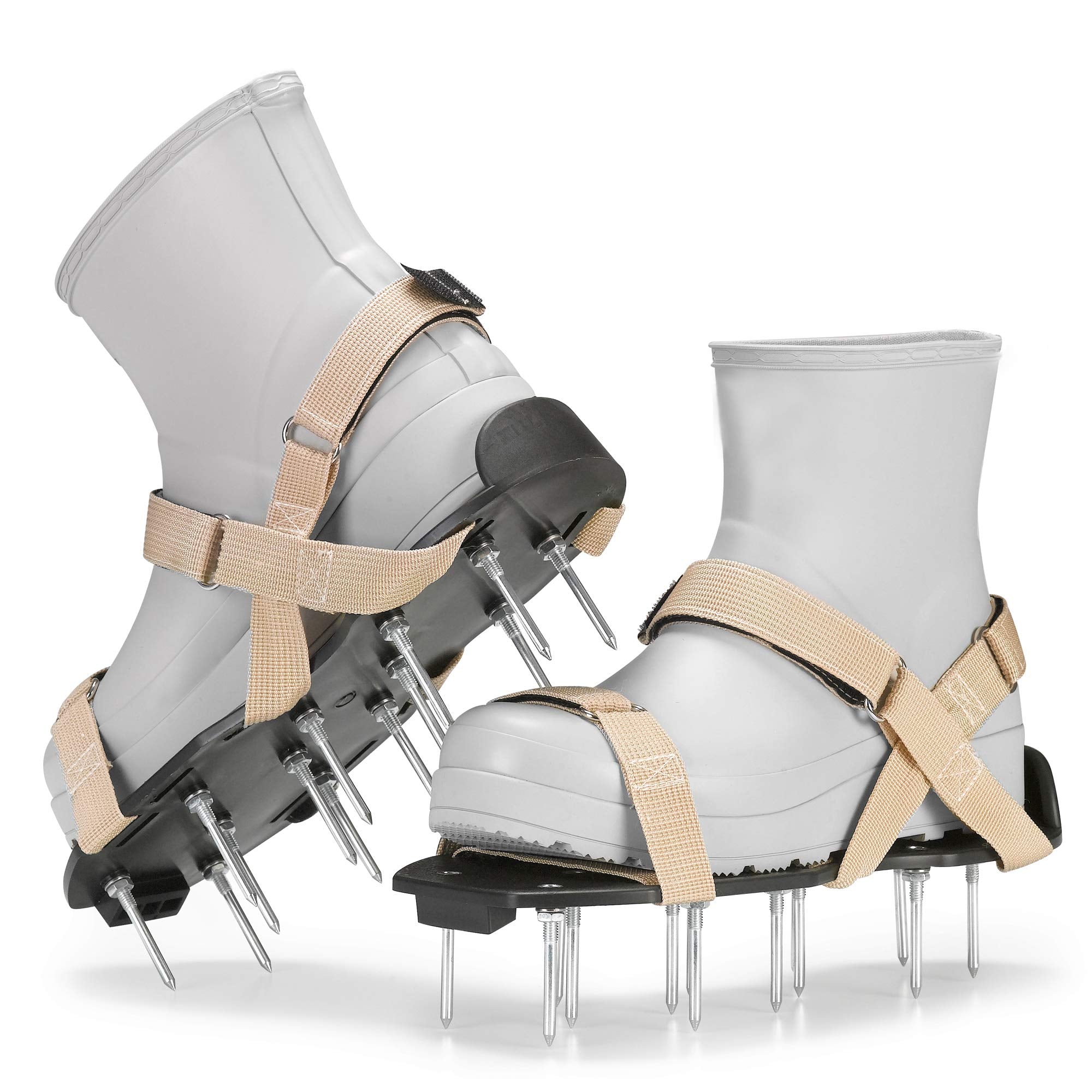 Plantnomics Lawn Aerator Shoes With Hook-And-Loop Straps, Pre-Assembled, Fully Adjustable, One-Size-Fits-All - Lawn And Garden T