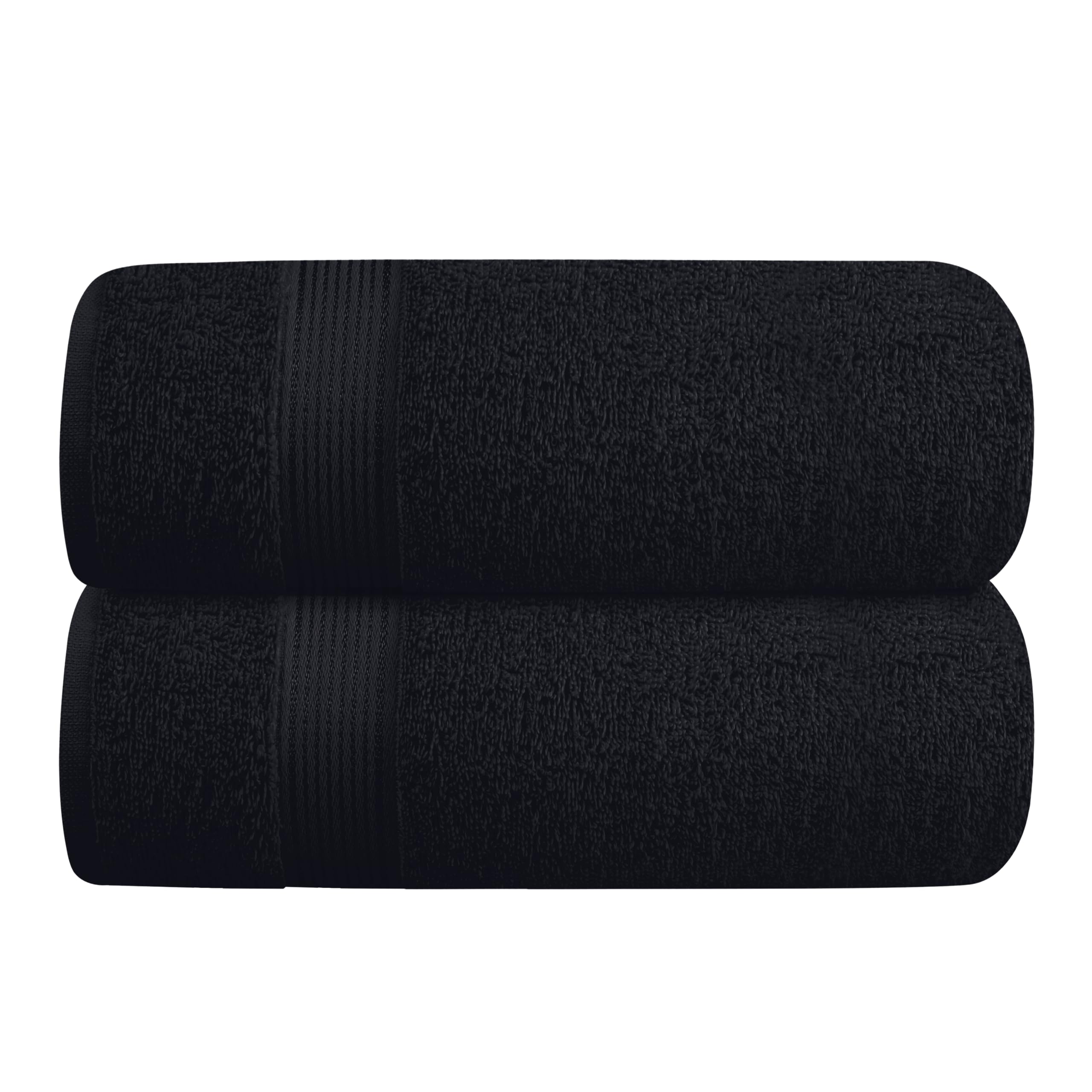 Belizzi Home Cotton 2 Pack Oversized Bath Towel Set 28x55 inches, Large Bath Towels, Ultra Absorbant Compact Quickdry & Lightwei