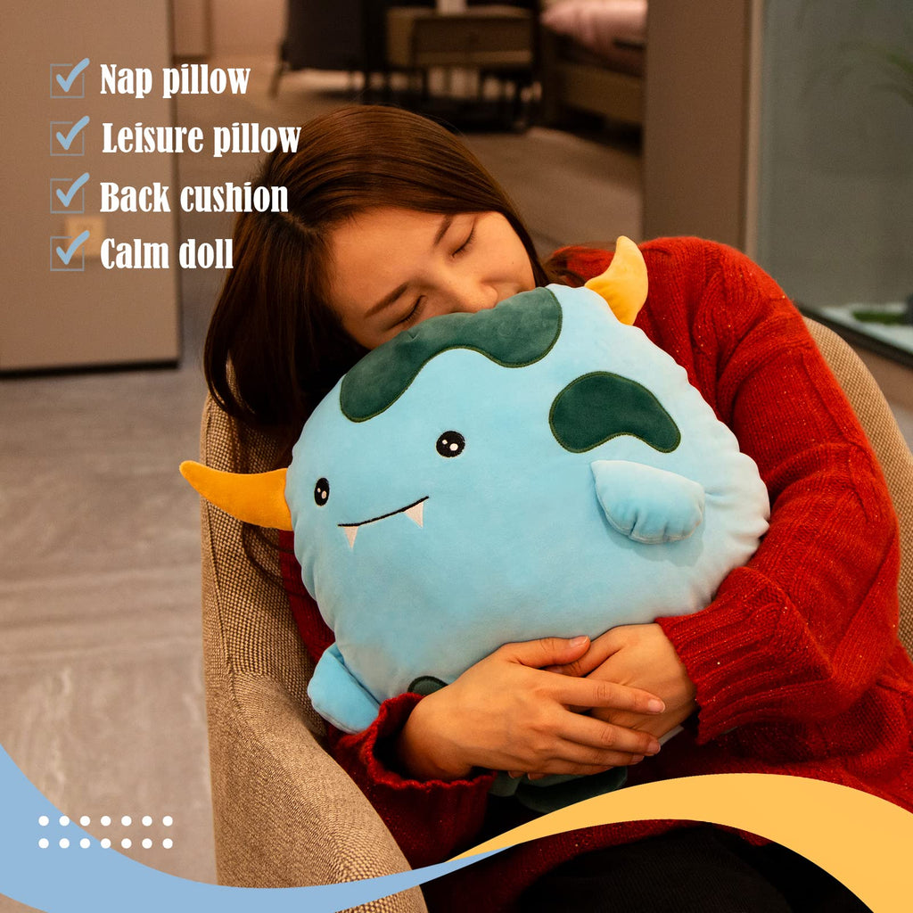Cozyworld 15 Cute Monster Stuffed Animal Plush Pillow Super Soft Sofa Cushion Stretchy Plushy Toy Decors Birthday Valentines Gif