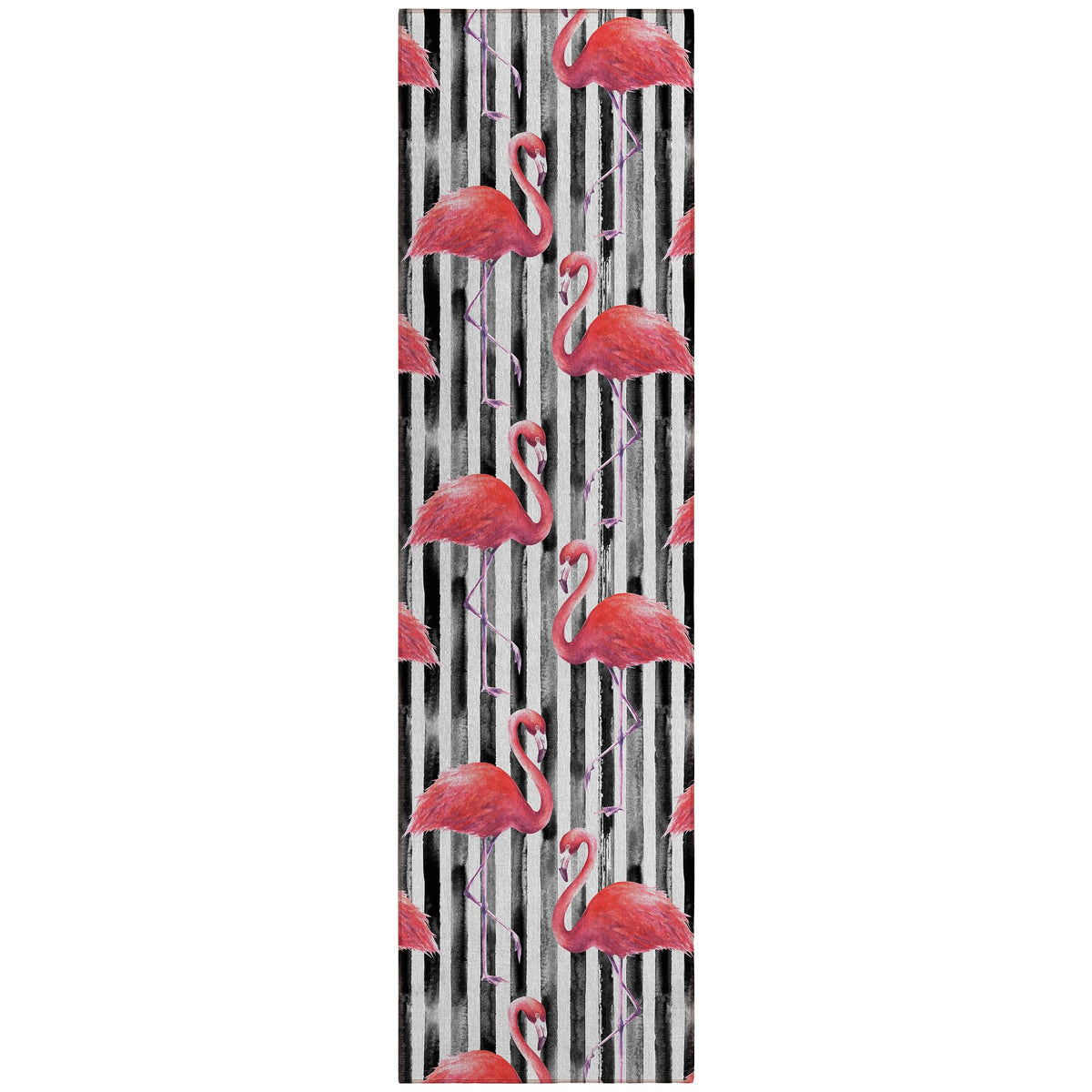 Dalyn Rugs Tropics Tc9 Black 2'3&quot; X 7'6&quot; Indoor Outdoor Runner Rug, Easy Clean, Machine Washable, Non Shedding, Hallway, Entry, Kitchen, Patio Rug