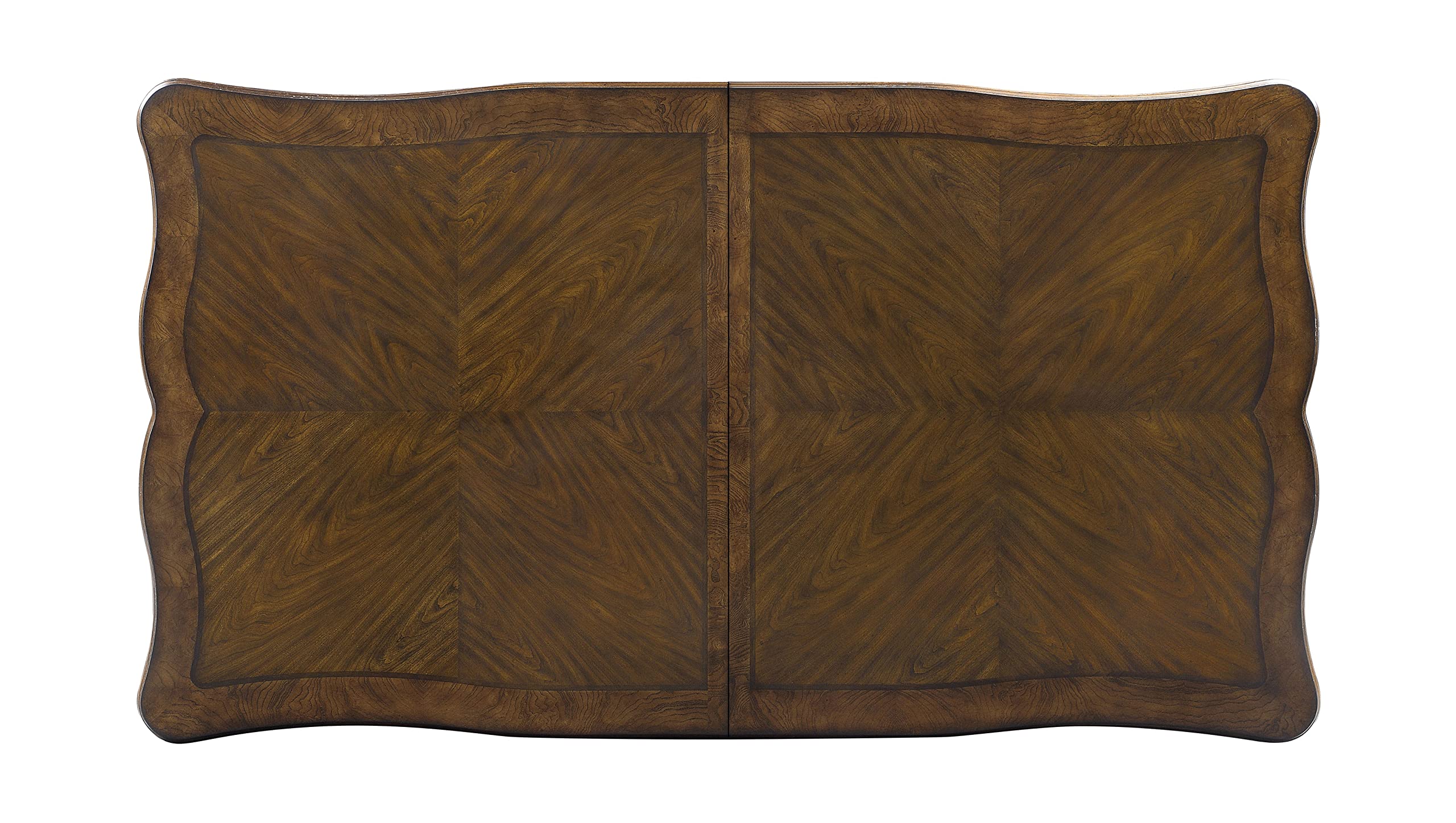 Acme Latisha Wooden Dining Table with Floral Moldings in Antique Oak