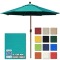 Eliteshade Usa 10-Year-Non-Fading 10Ft Market Umbrella Patio Umbrella Outdoor Table Umbrella With Ventilation, Teal