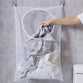 Starflyer Hanging Laundry Hamper Portable Laundry Bag 35 X 22 Inch Large Foldable Waterproof Wall Hanging Laundry Basket With 2 