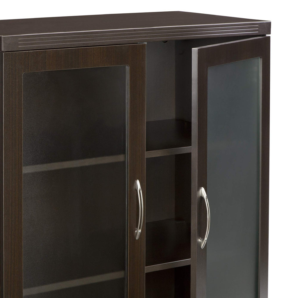 Safco Mayline Agdcldc Aberdeen Cabinet, Mocha Laminate
