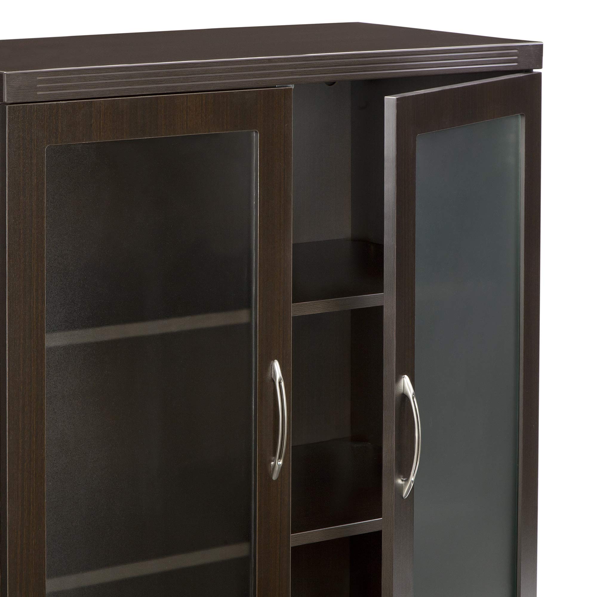 Safco Mayline Agdcldc Aberdeen Cabinet, Mocha Laminate