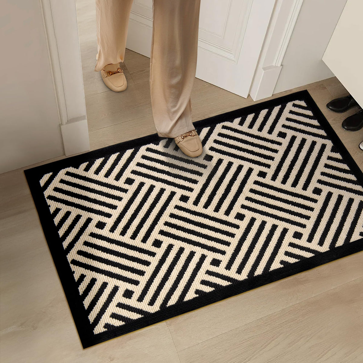 Granny Says Door Mat Indoor Entrance, 32' X 48', Large Welcome Mat Outdoor, Non Slip Front Door Mat Entryway Mats, Rubber Floo