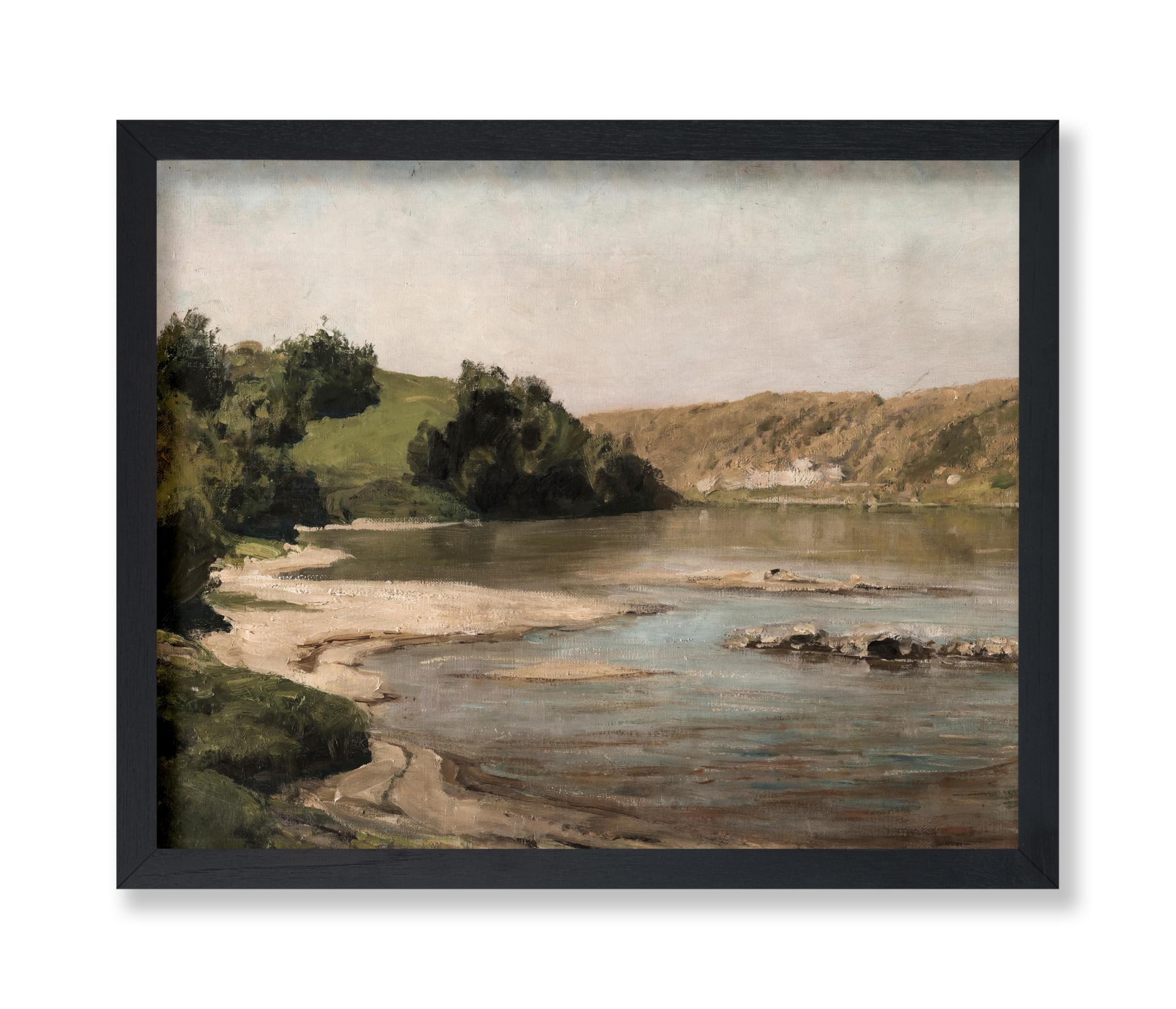 Poster Master Vintage Oka River Poster - Retro Landscape Print - Russia Art - Nature Art - Gift for Men & Women - Great Decor fo