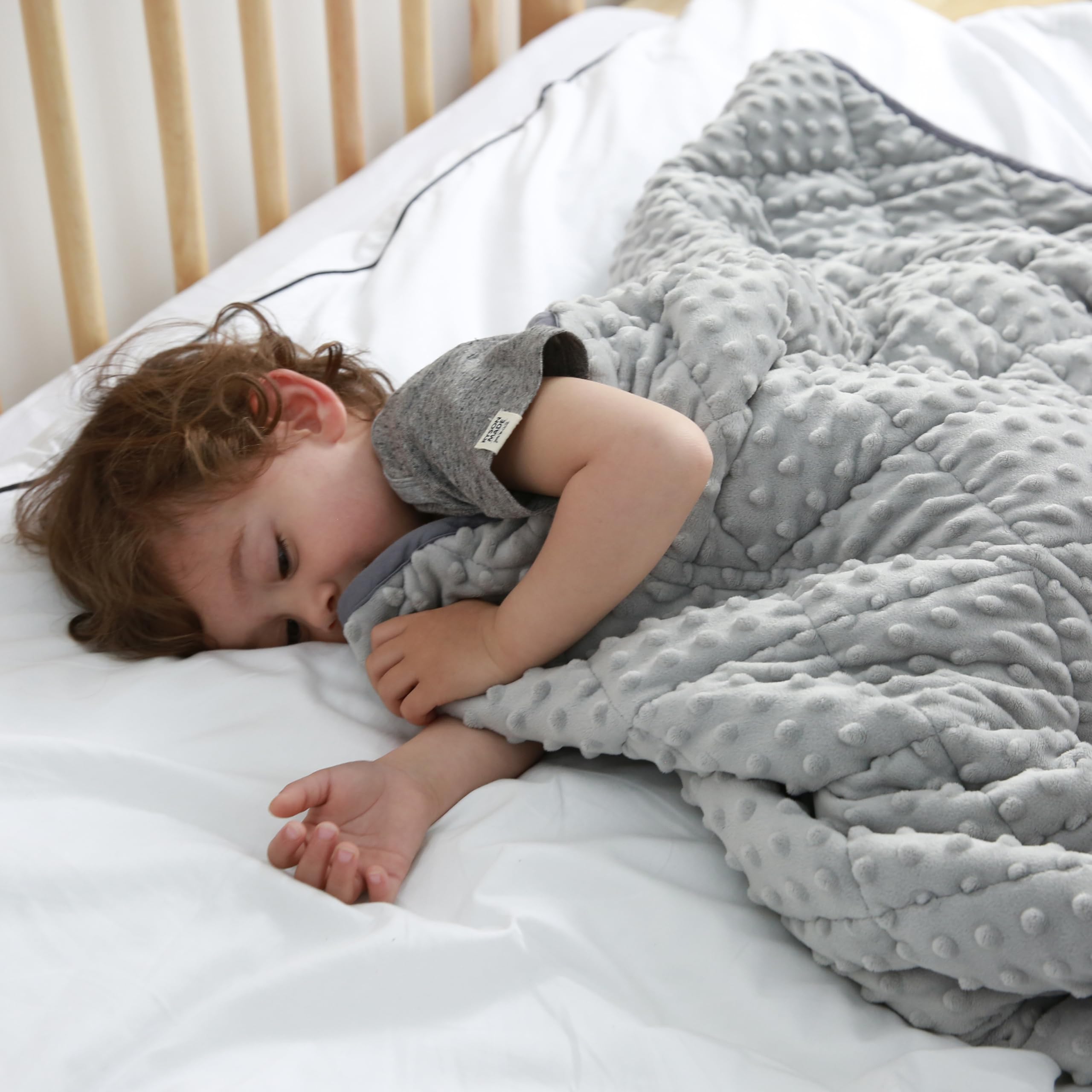 Maxtid Weighted Blanket For Kids 5Lbs 36'X48' Cotton Kids Blanket For Boys & Girls Weighted Throw Blanket Children Bedding Gif
